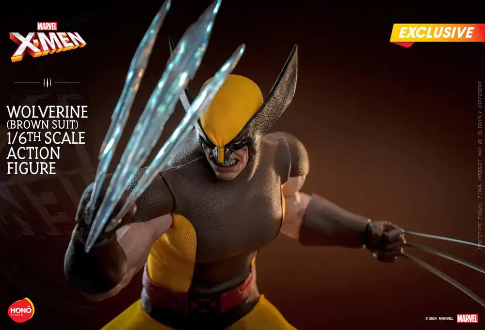 Marvel X-Men 1/6 Wolverine (Brown Suit) Exkluzív akciófigura 28 cm termékfotó