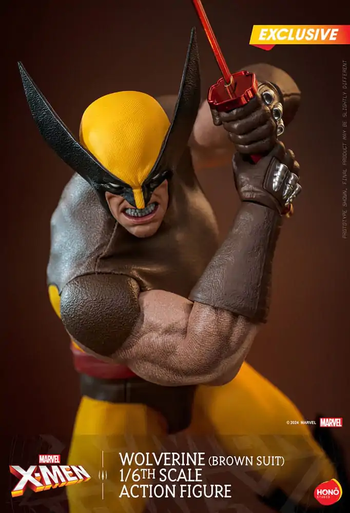 Marvel X-Men 1/6 Wolverine (Brown Suit) Exkluzív akciófigura 28 cm termékfotó