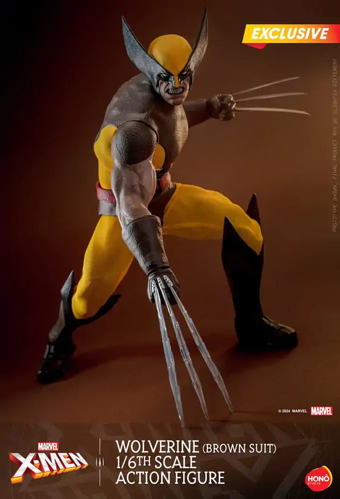 Marvel X-Men 1/6 Wolverine (Brown Suit) Exkluzív akciófigura 28 cm termékfotó