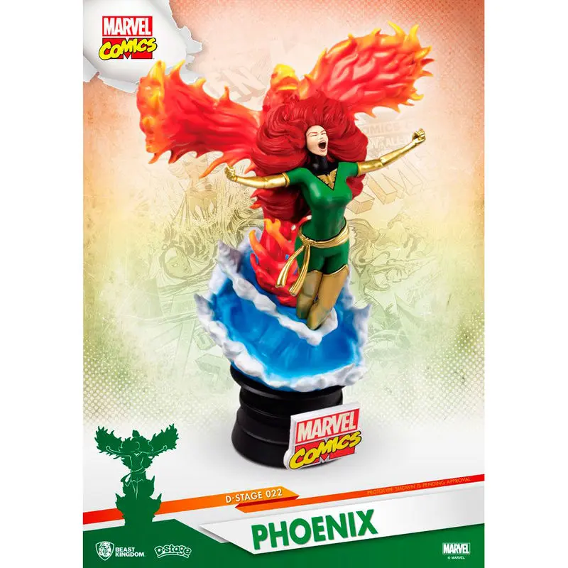 Marvel X-Men Jean Grey Phoenix diorama figura 15cm termékfotó