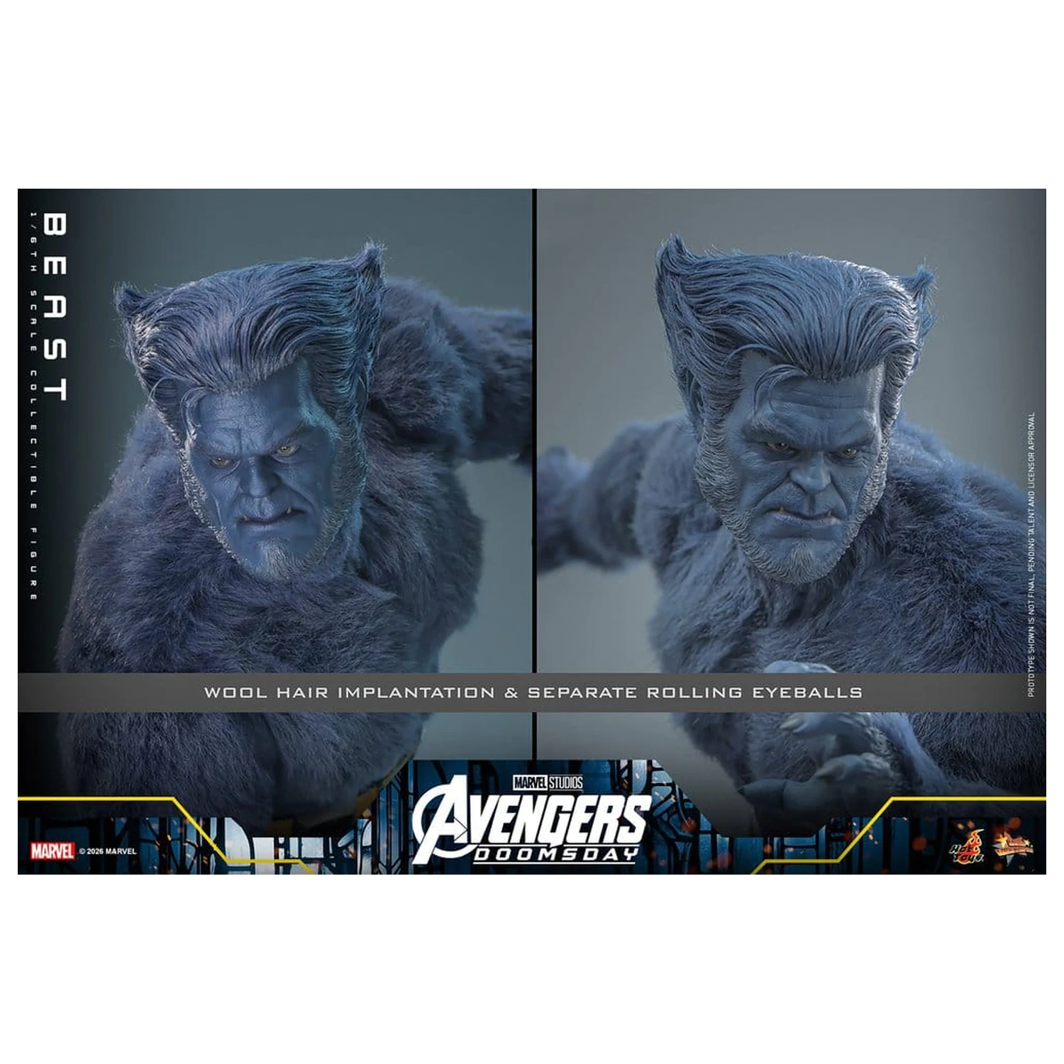 Marvel X-Men Movie Masterpiece akciófigura 1/6 Beast (Collector Edition) 33 cm termékfotó