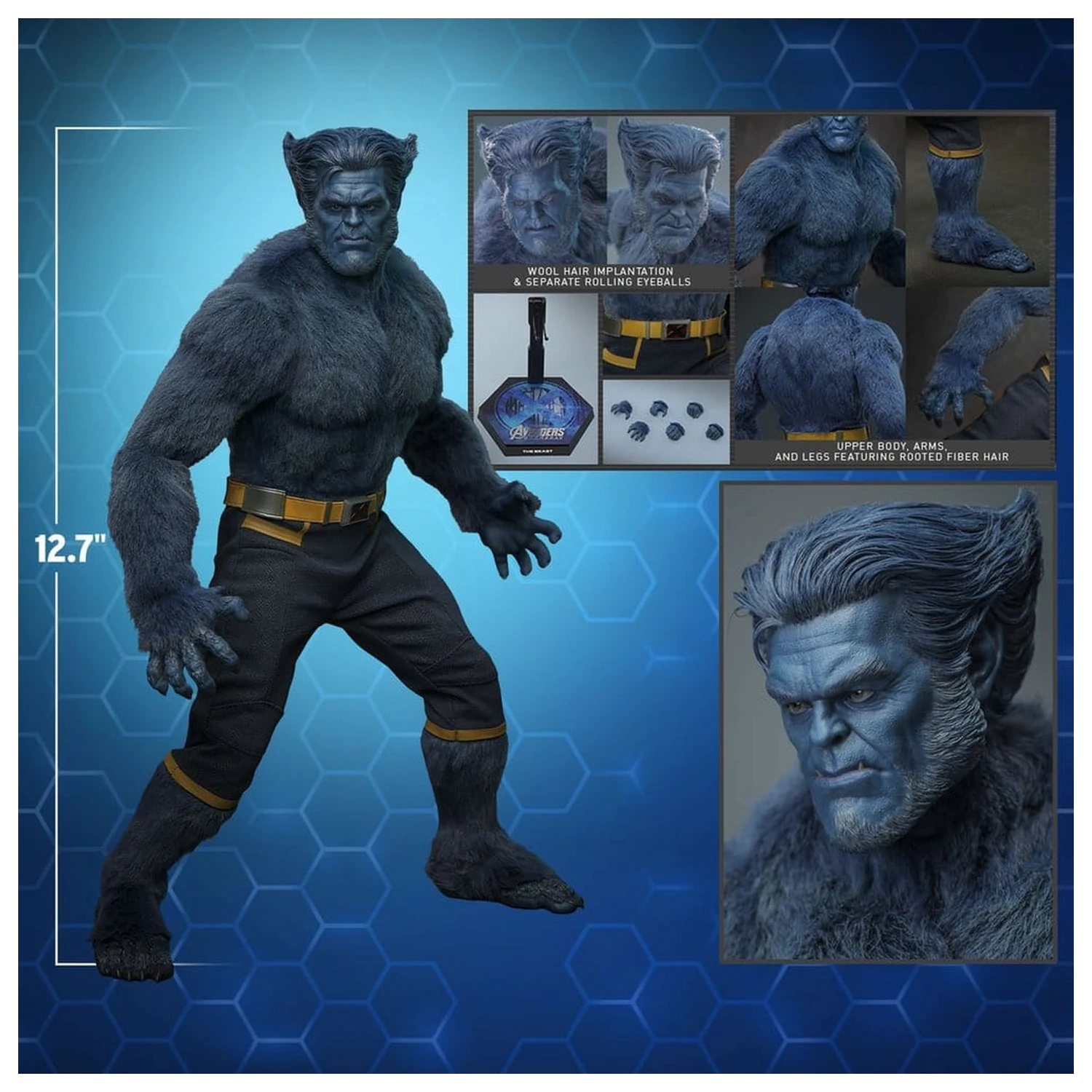 Marvel X-Men Movie Masterpiece akciófigura 1/6 Beast (Collector Edition) 33 cm termékfotó