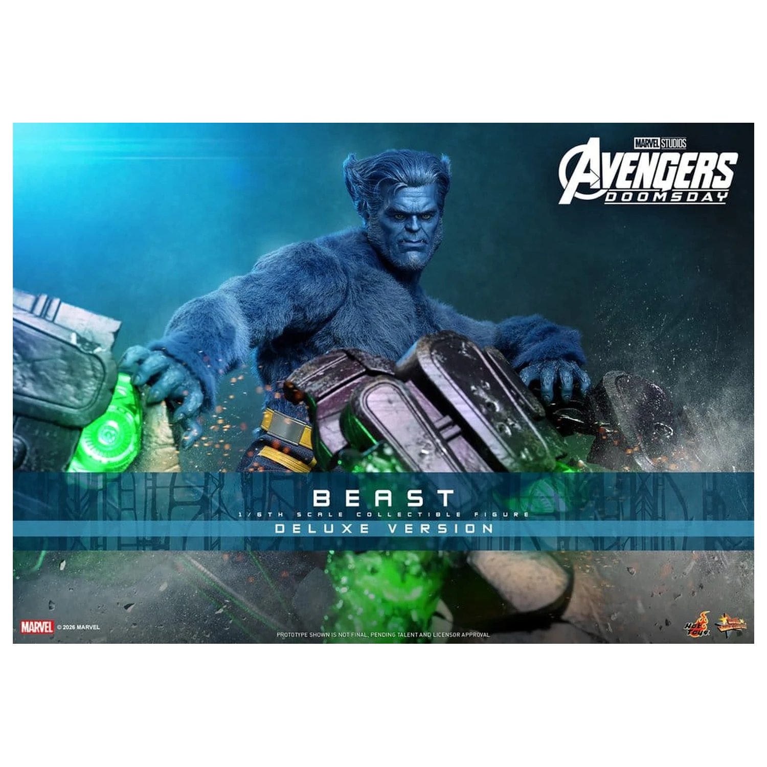 Marvel X-Men Movie Masterpiece akciófigura 1/6 Beast (Deluxe Version) 33 cm termékfotó
