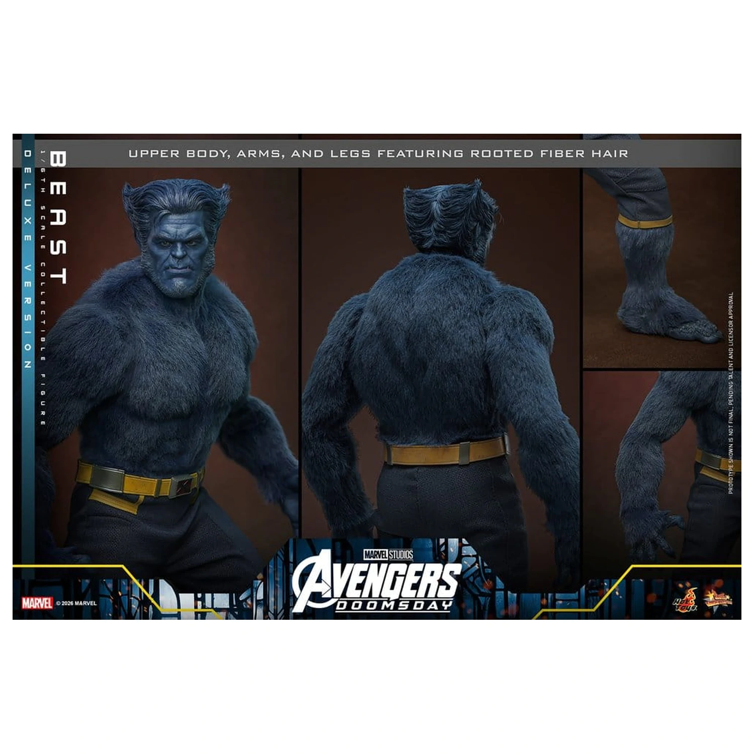 Marvel X-Men Movie Masterpiece akciófigura 1/6 Beast (Deluxe Version) 33 cm termékfotó