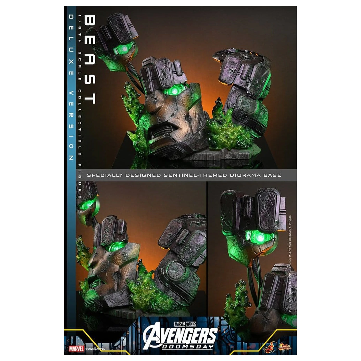 Marvel X-Men Movie Masterpiece akciófigura 1/6 Beast (Deluxe Version) 33 cm termékfotó