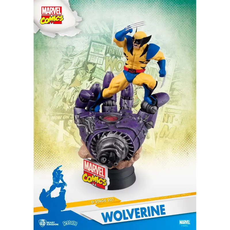 Marvel X-Men Wolverine diorama figura 16cm termékfotó