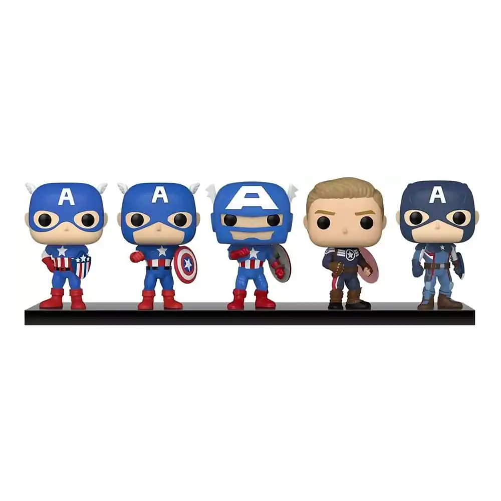 Marvel: Year of the Shield Funko POP! Vinyl Figure 5-Pack Captain America: Through the Ages 9 cm termékfotó