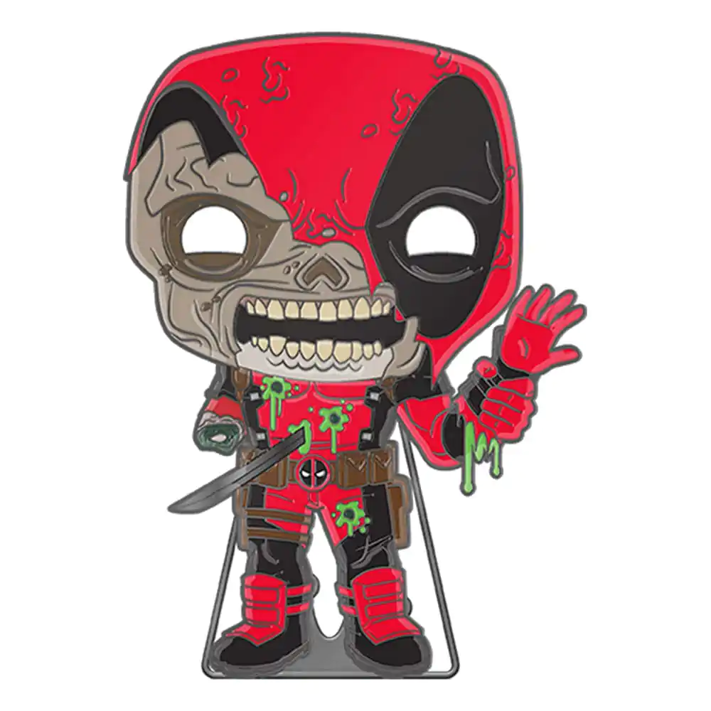 Marvel Zombie Loungefly Funko POP! Enamel Pin Deadpool (Glow-in-the-Dark) 10 cm termékfotó
