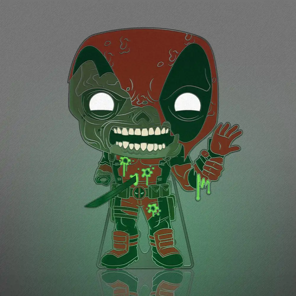 Marvel Zombie Loungefly Funko POP! Enamel Pin Deadpool (Glow-in-the-Dark) 10 cm termékfotó