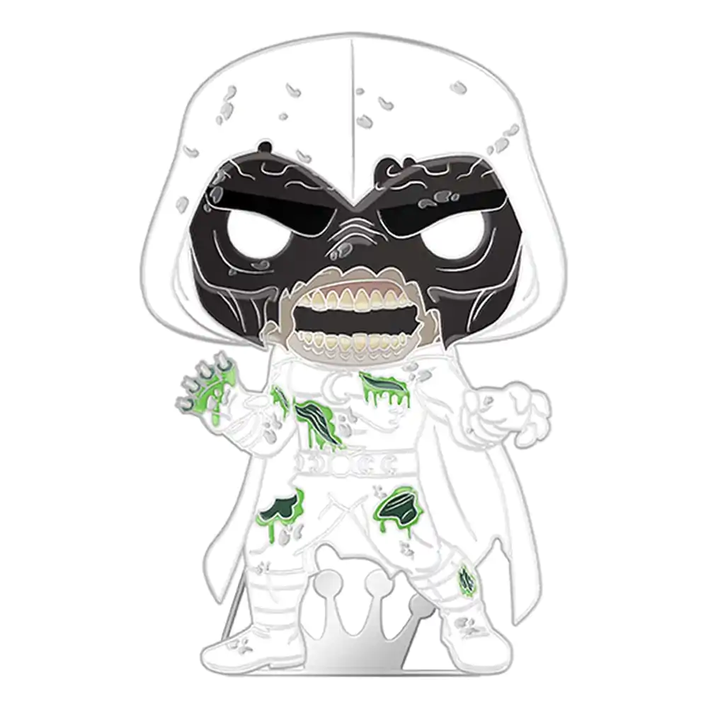 Marvel Zombie Loungefly Funko POP! Enamel Pin Moon Knight (Glow-in-the-Dark) 10 cm termékfotó