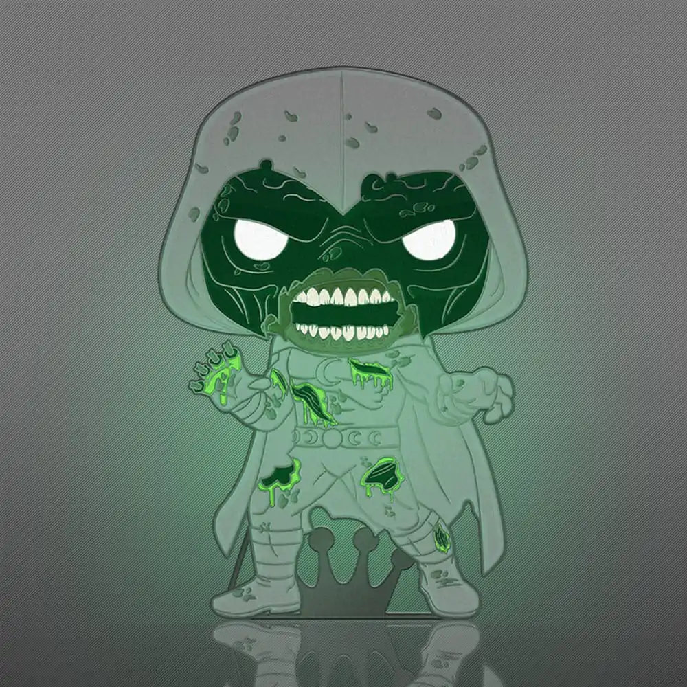 Marvel Zombie Loungefly Funko POP! Enamel Pin Moon Knight (Glow-in-the-Dark) 10 cm termékfotó