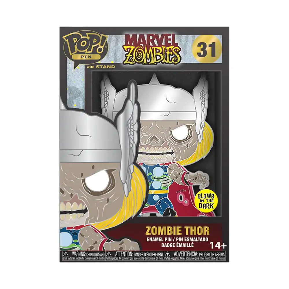 Marvel Zombie Loungefly Funko POP! Enamel Pin Thor (Glow-in-the-Dark) 10 cm termékfotó