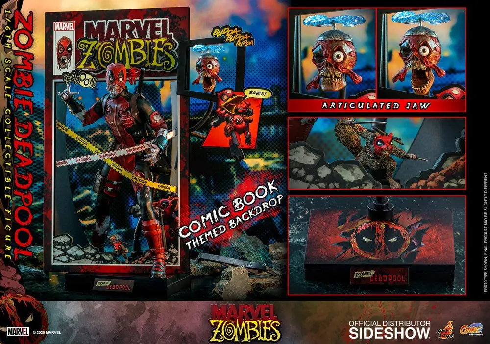 Marvel Zombies Comic Masterpiece Action Figure 1/6 Zombie Deadpool 31 cm termékfotó