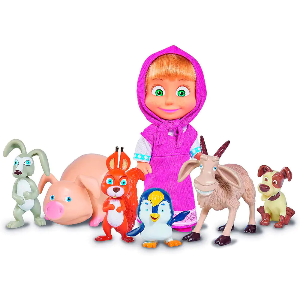 Masha and Bear 6 db-os figura csomag termékfotó