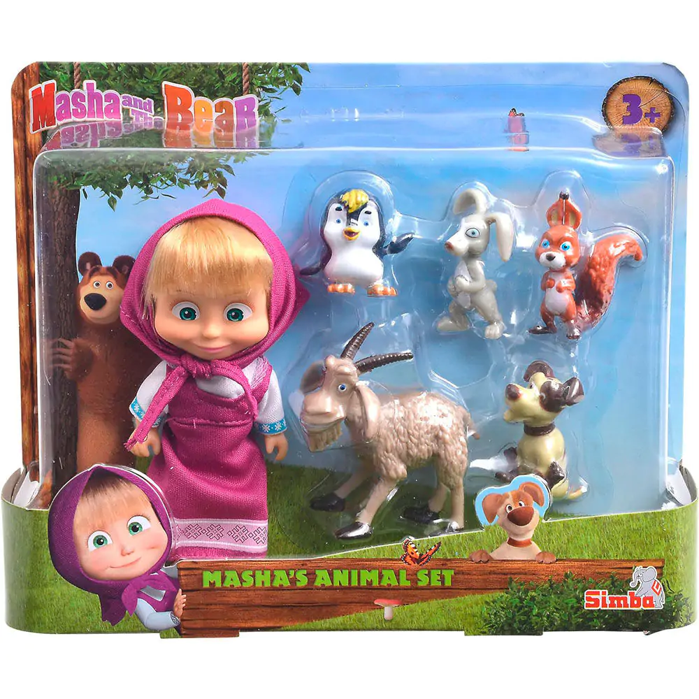 Masha and Bear 6 db-os figura csomag termékfotó