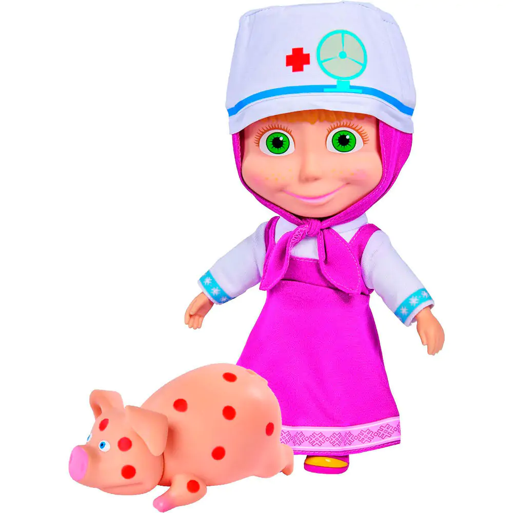 Masha and Bear Masha veterinay játék baba 23cm termékfotó