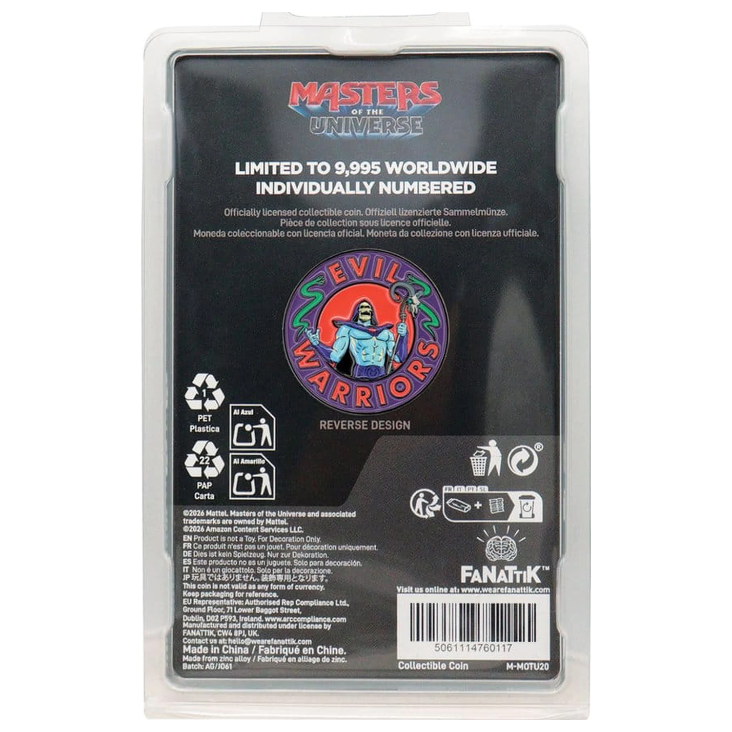 Masters of the Universe 2026 He-Man & Skeletor Gyűjthető érme Limitált kiadás termékfotó