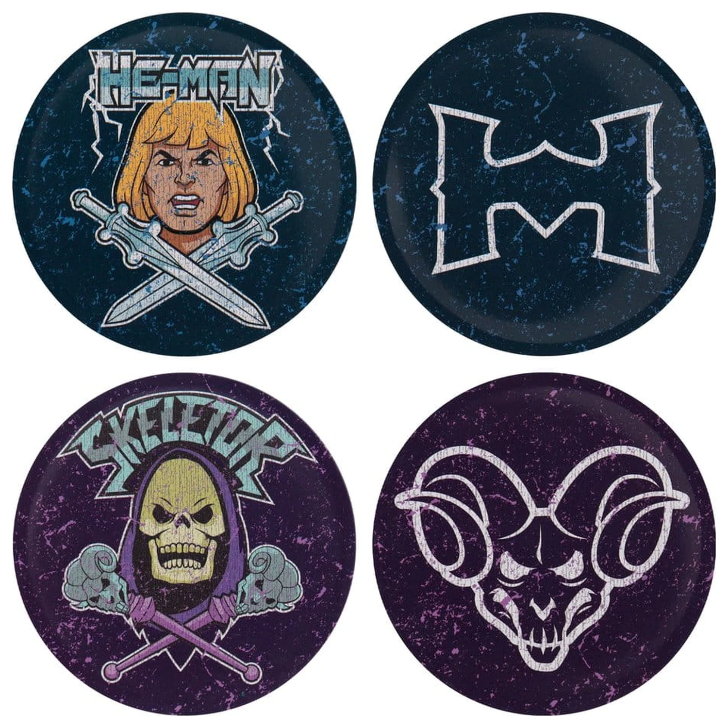 Masters of the Universe 4 db-os poháralátét csomag Printed Metal termékfotó