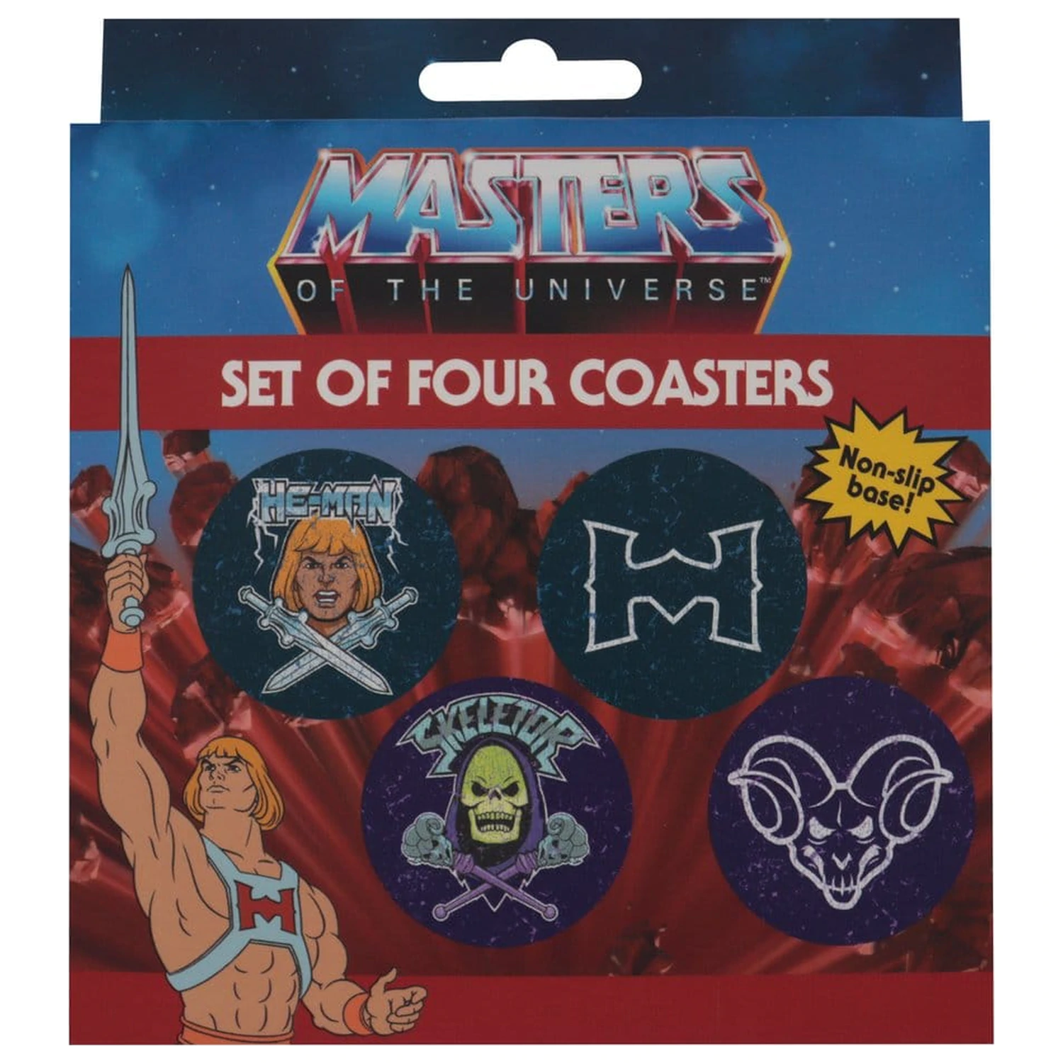 Masters of the Universe 4 db-os poháralátét csomag Printed Metal termékfotó