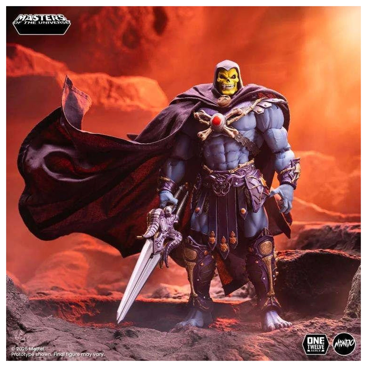 Masters of the Universe akciófigura 1/12 200x - Skeletor termékfotó