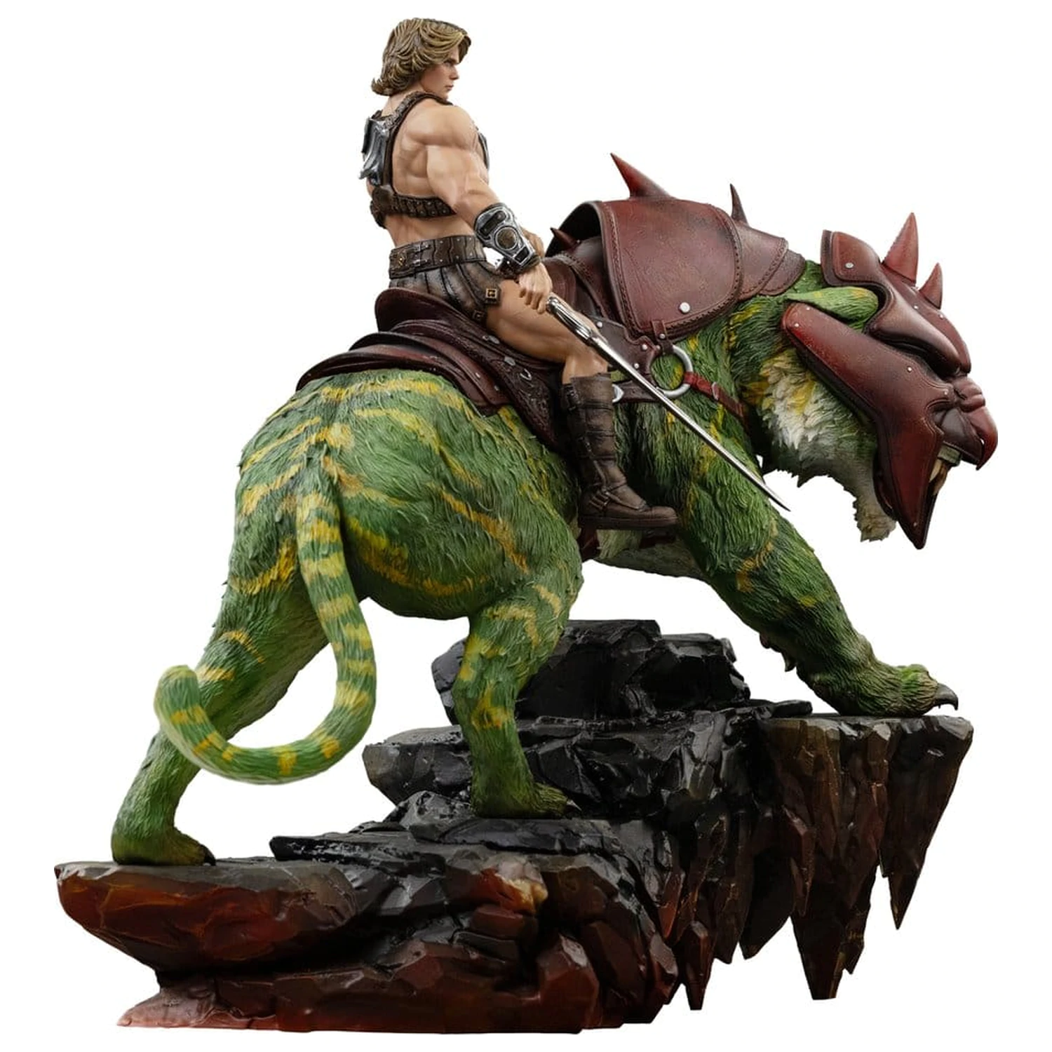 Masters of the Universe Art Scale 1/10 He-Man and Battle Cat szobor figura 33 cm termékfotó