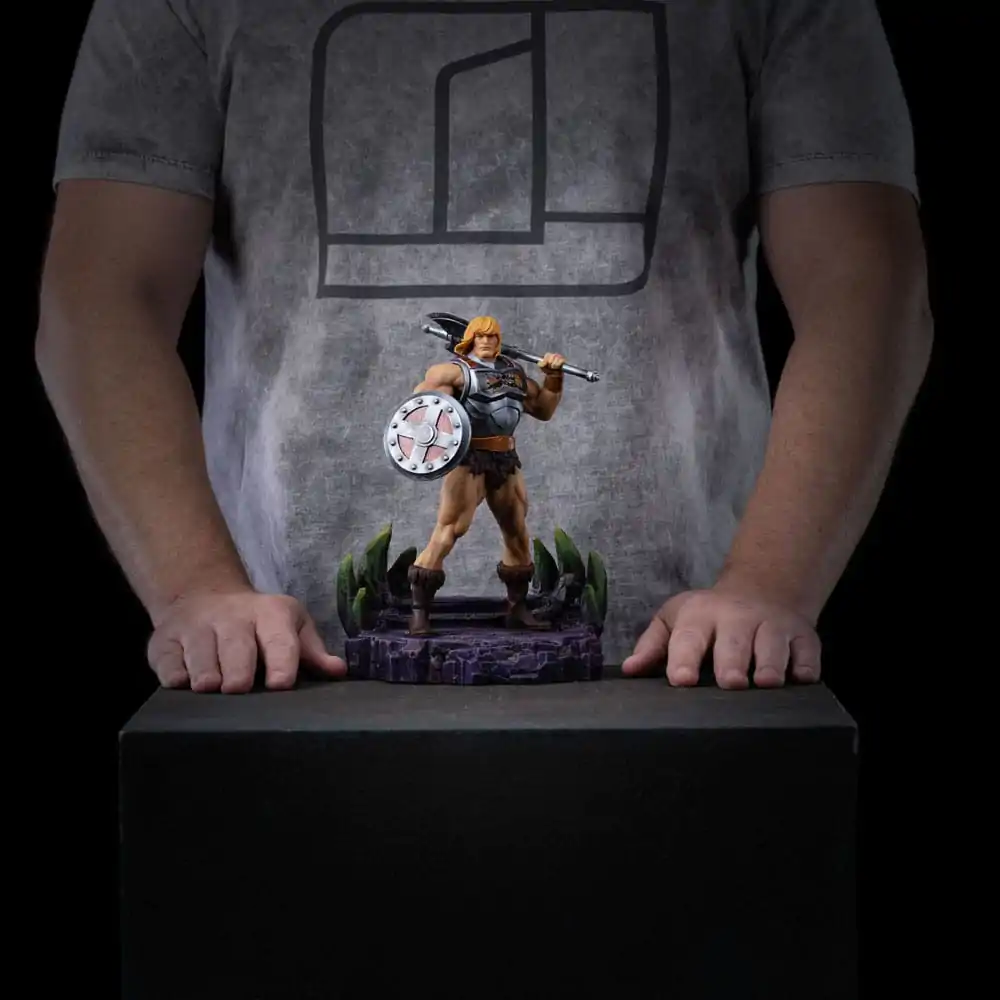 Masters of the Universe Art Scale 1/10 He-Man Battle Armor Version szobor figura 23 cm termékfotó