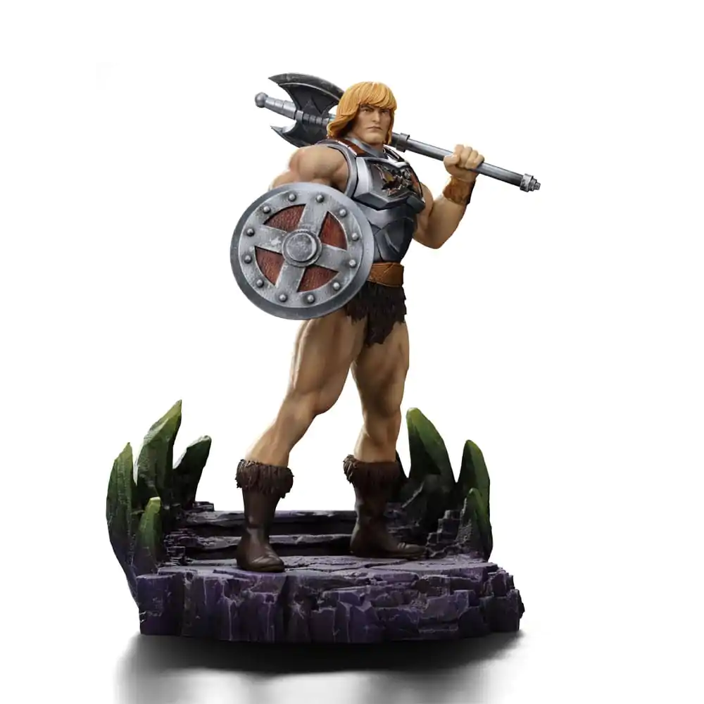 Masters of the Universe Art Scale 1/10 He-Man Battle Armor Version szobor figura 23 cm termékfotó