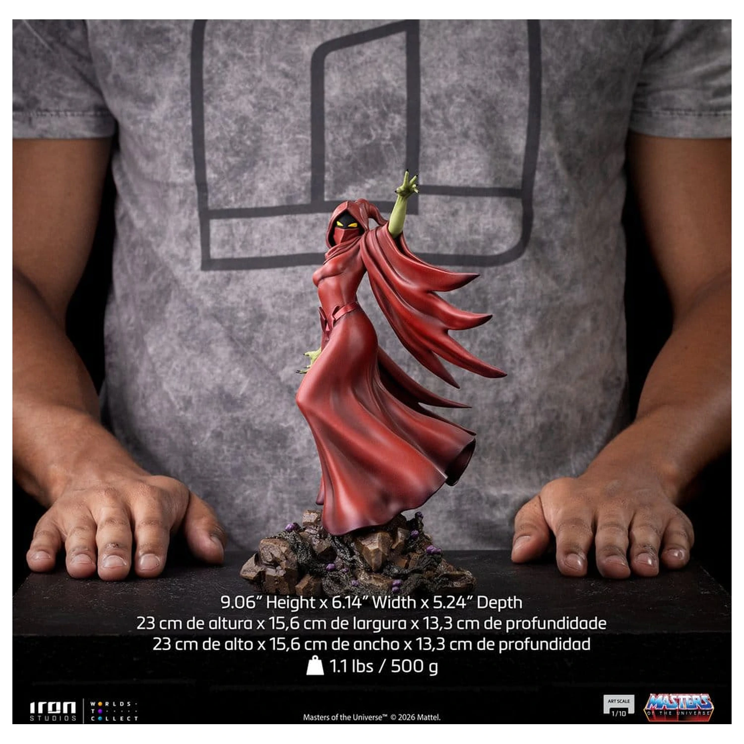 Masters of the Universe Art Scale 1/10 Shadow Weaver szobor figura 23 cm      termékfotó