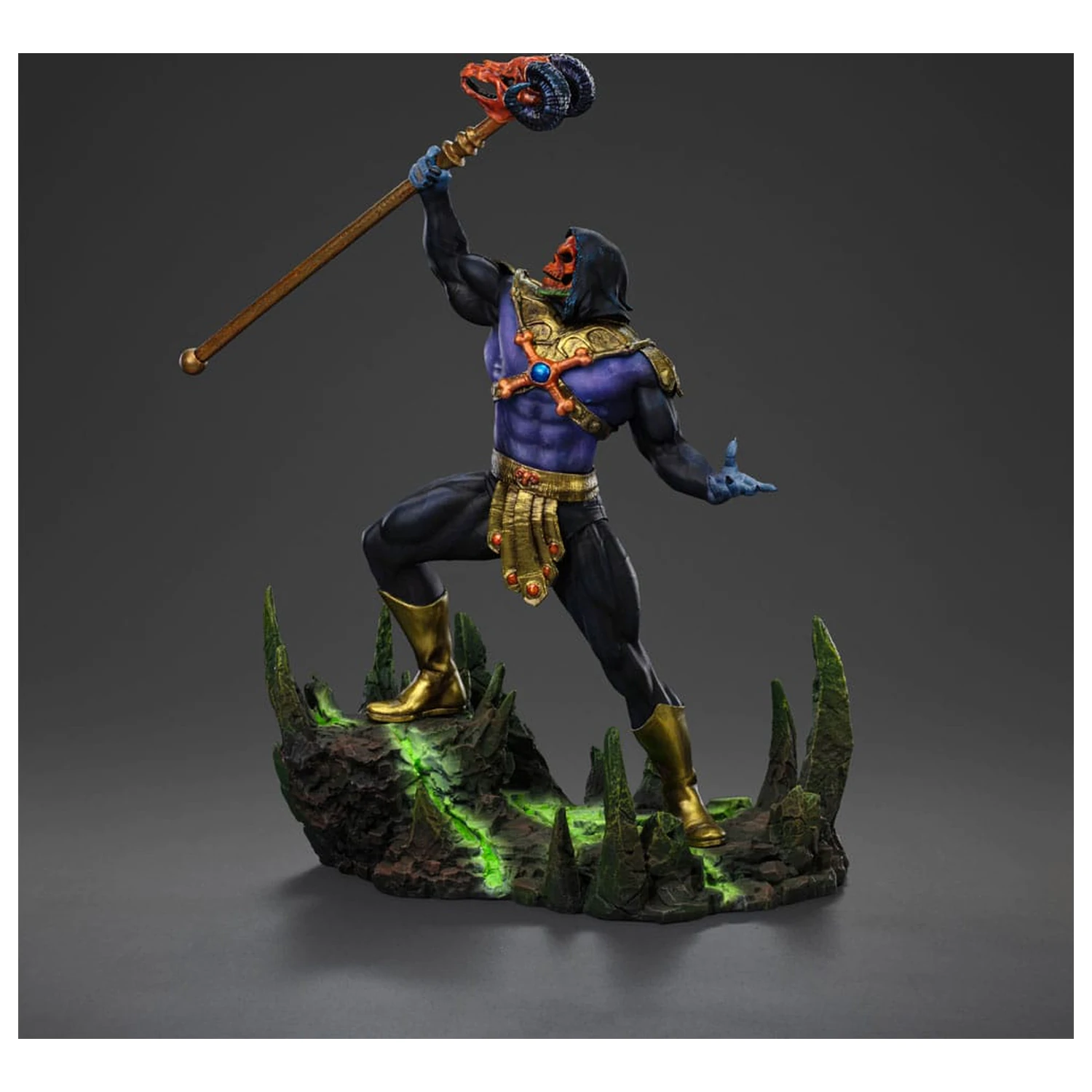Masters of the Universe Art Scale 1/10 Skeletor Disco Ver. szobor figura 28 cm termékfotó