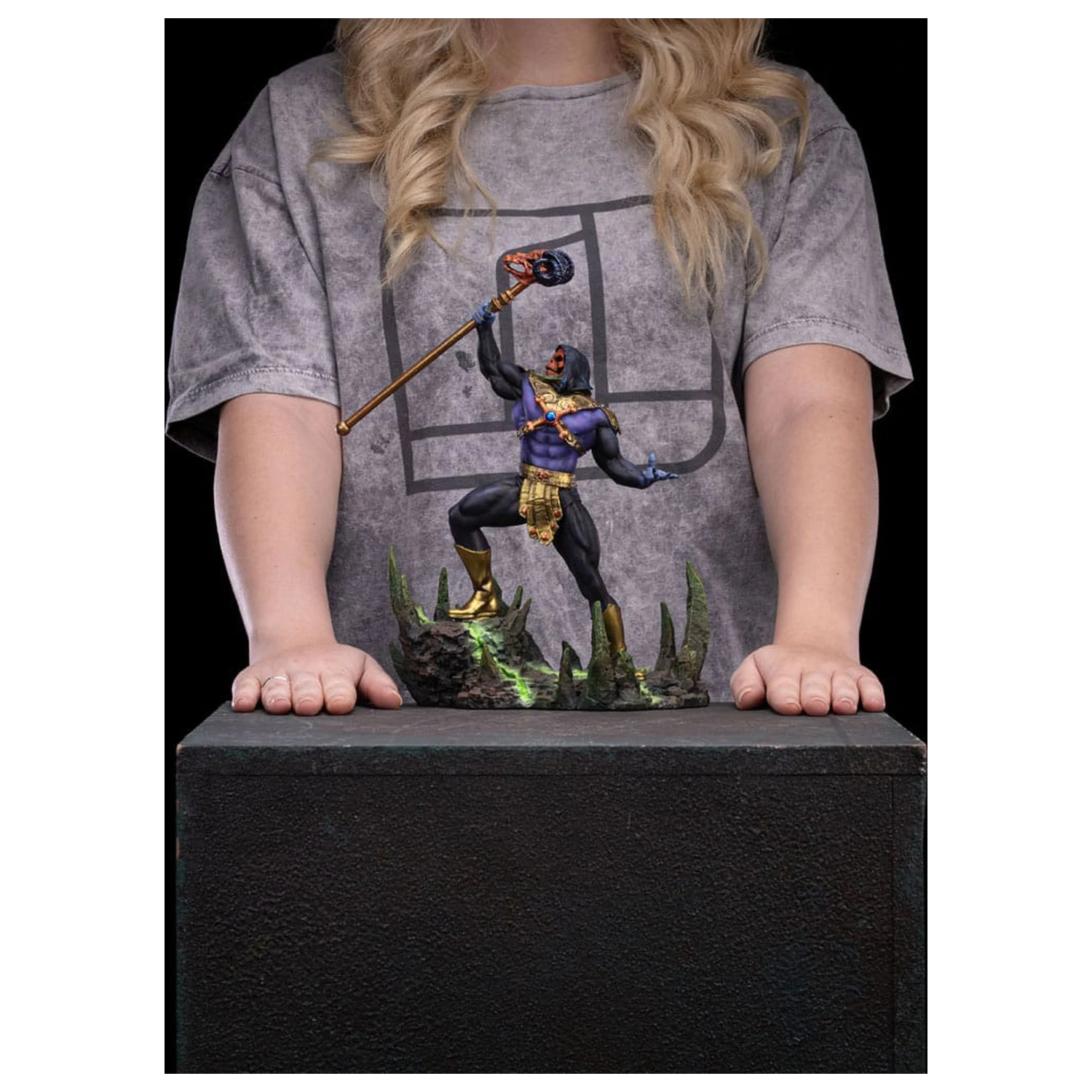 Masters of the Universe Art Scale 1/10 Skeletor Disco Ver. szobor figura 28 cm termékfotó