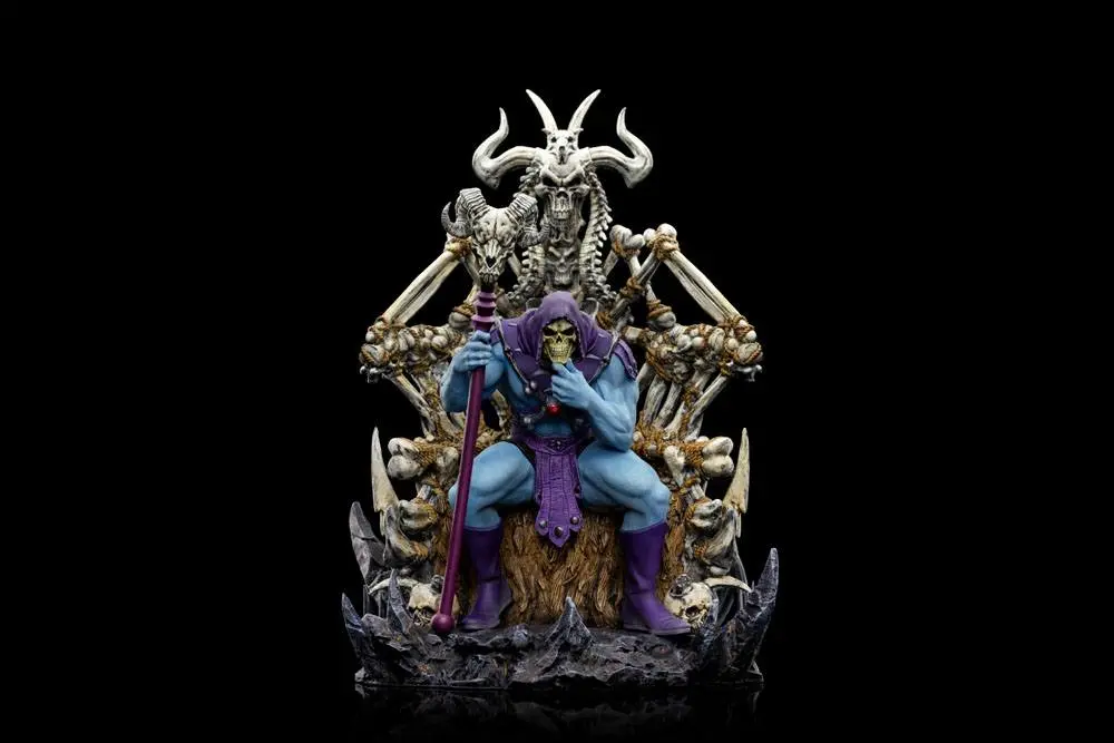 Masters of the Universe Art Scale Deluxe 1/10 Skeletor on Throne Deluxe szobor figura 29 cm termékfotó