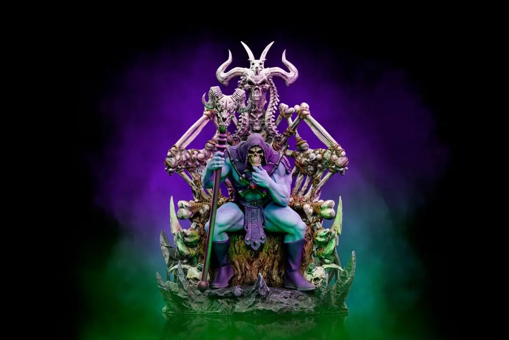 Masters of the Universe Art Scale Deluxe 1/10 Skeletor on Throne Deluxe szobor figura 29 cm termékfotó