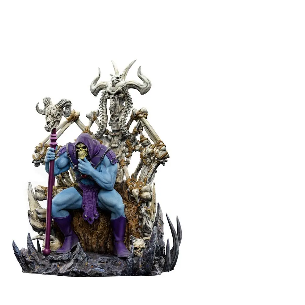 Masters of the Universe Art Scale Deluxe 1/10 Skeletor on Throne Deluxe szobor figura 29 cm termékfotó