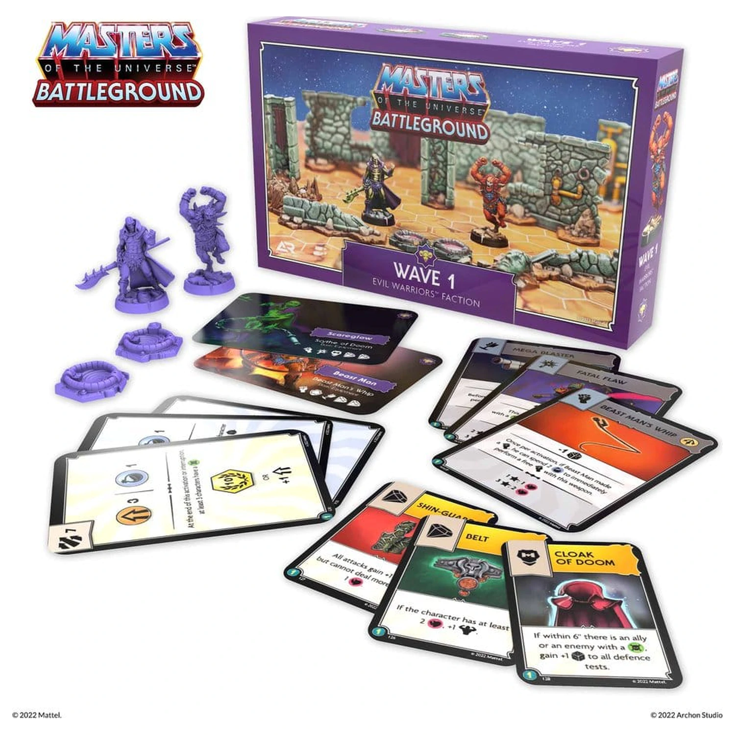 Masters of the Universe: Battleground Miniatures Game Wave 1: Evil Warriors Faction német nyelvű társasjáték kiegészítő termékfotó