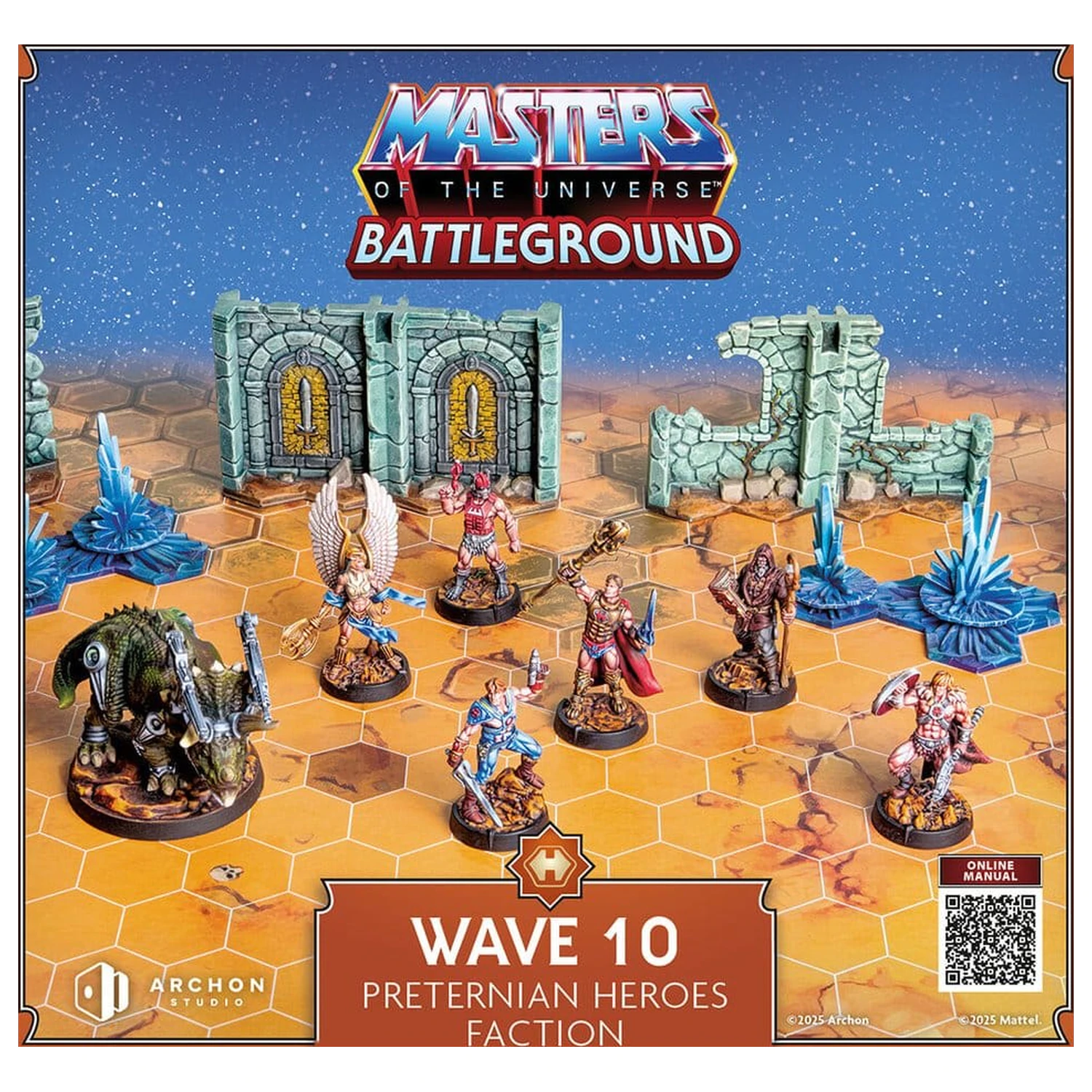 Masters of the Universe: Battleground Miniatures Game Wave 10: Preternian Heroes Faction Angol nyelvű társasjáték kiegészítő  termékfotó