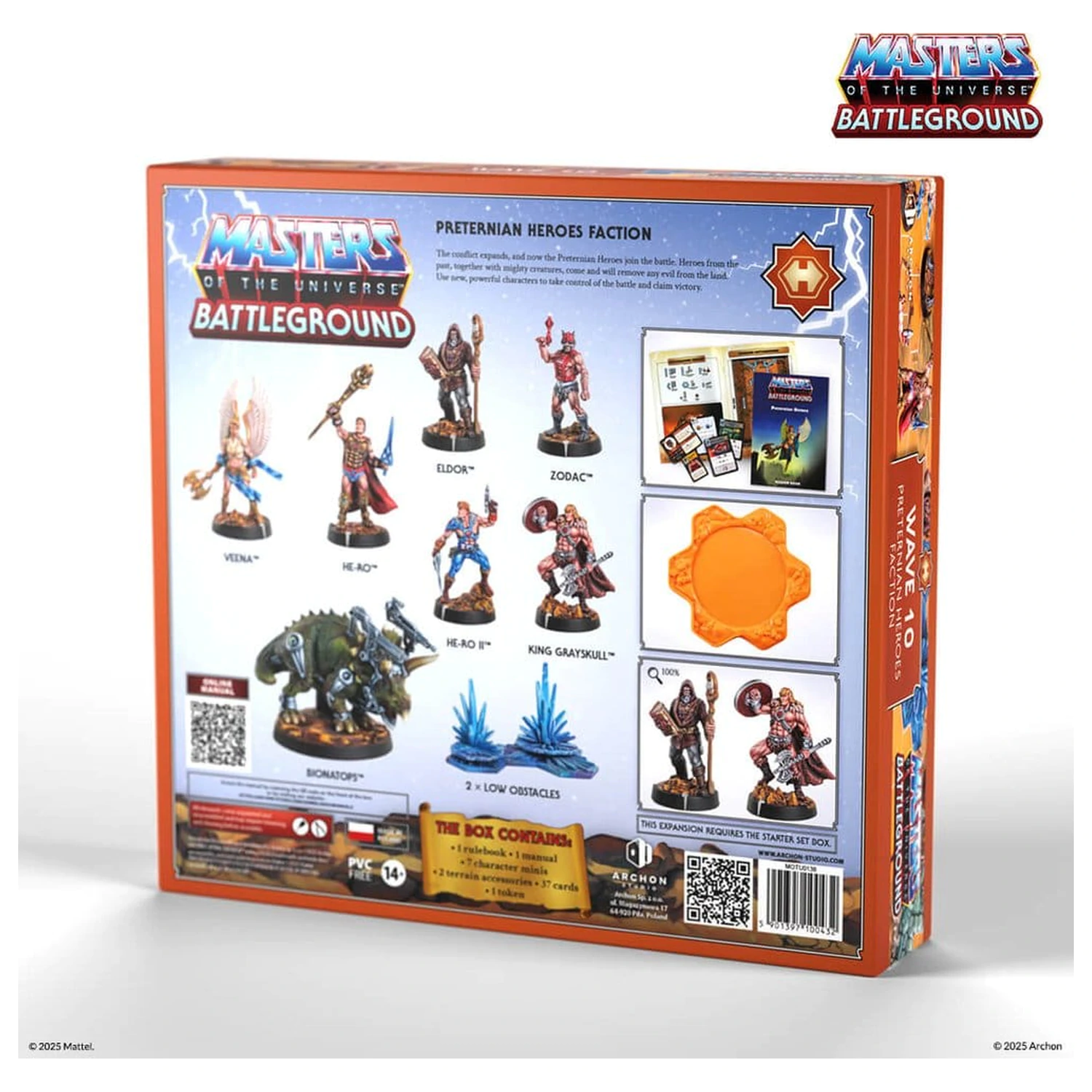 Masters of the Universe: Battleground Miniatures Game Wave 10: Preternian Heroes Faction német nyelvű társasjáték kiegészítő  termékfotó
