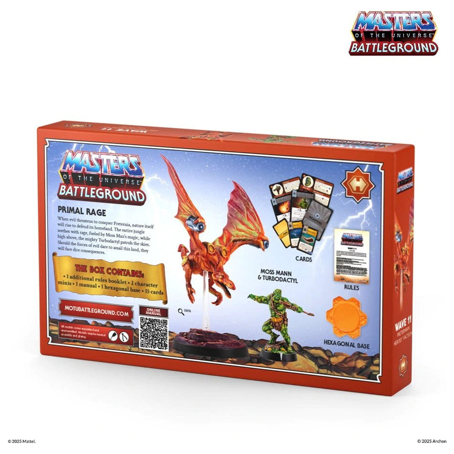 Masters of the Universe: Battleground Miniatures Game Wave 11: Preternian Heroes (Moss Man / Turbodactyl) német nyelvű társasjáték kiegészítő  termékfotó