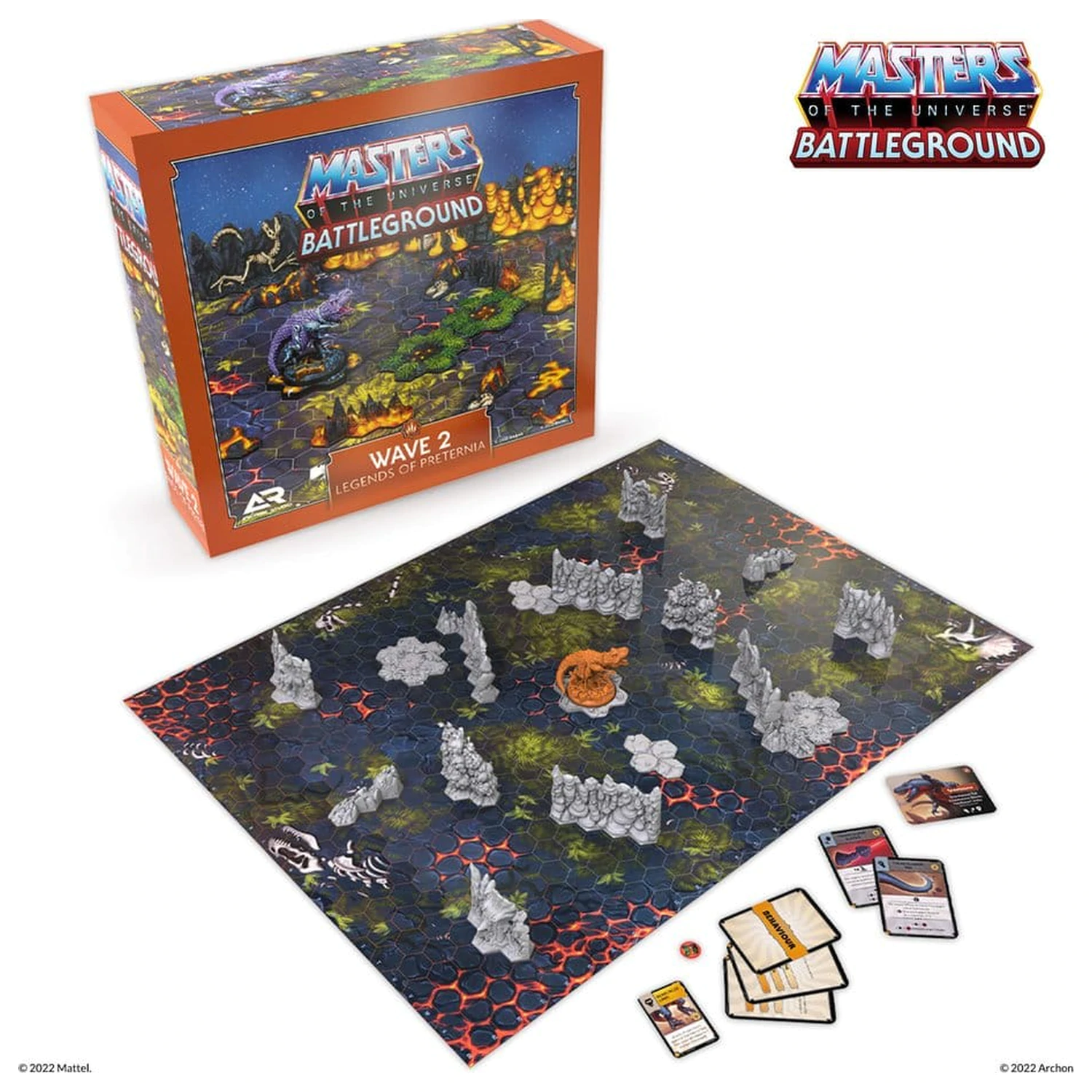 Masters of the Universe: Battleground Miniatures Game Wave 2: Legends of Preternia német nyelvű társasjáték kiegészítő termékfotó