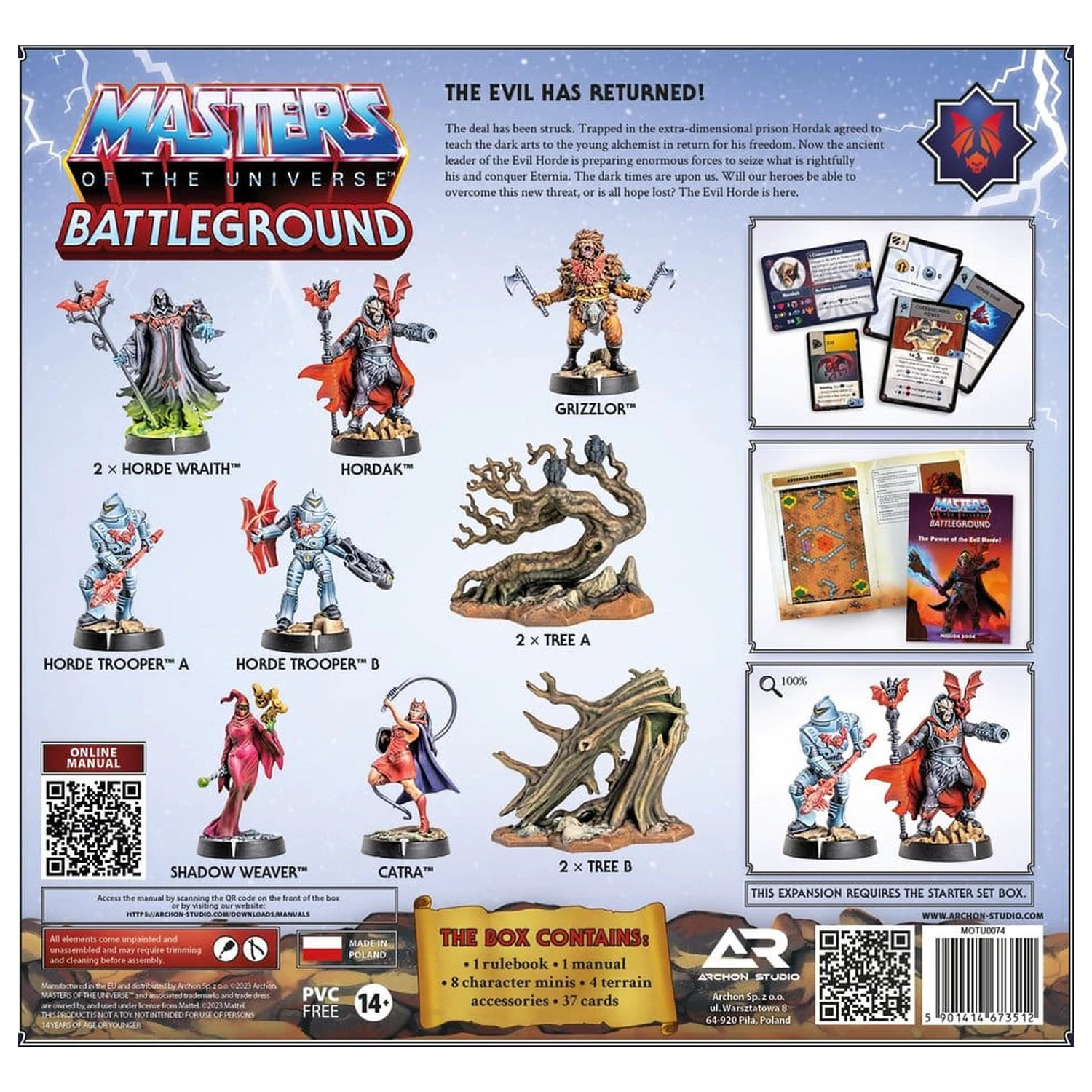 Masters of the Universe: Battleground Miniatures Game Wave 4: The Power of the Evil Horde német nyelvű társasjáték kiegészítő  termékfotó