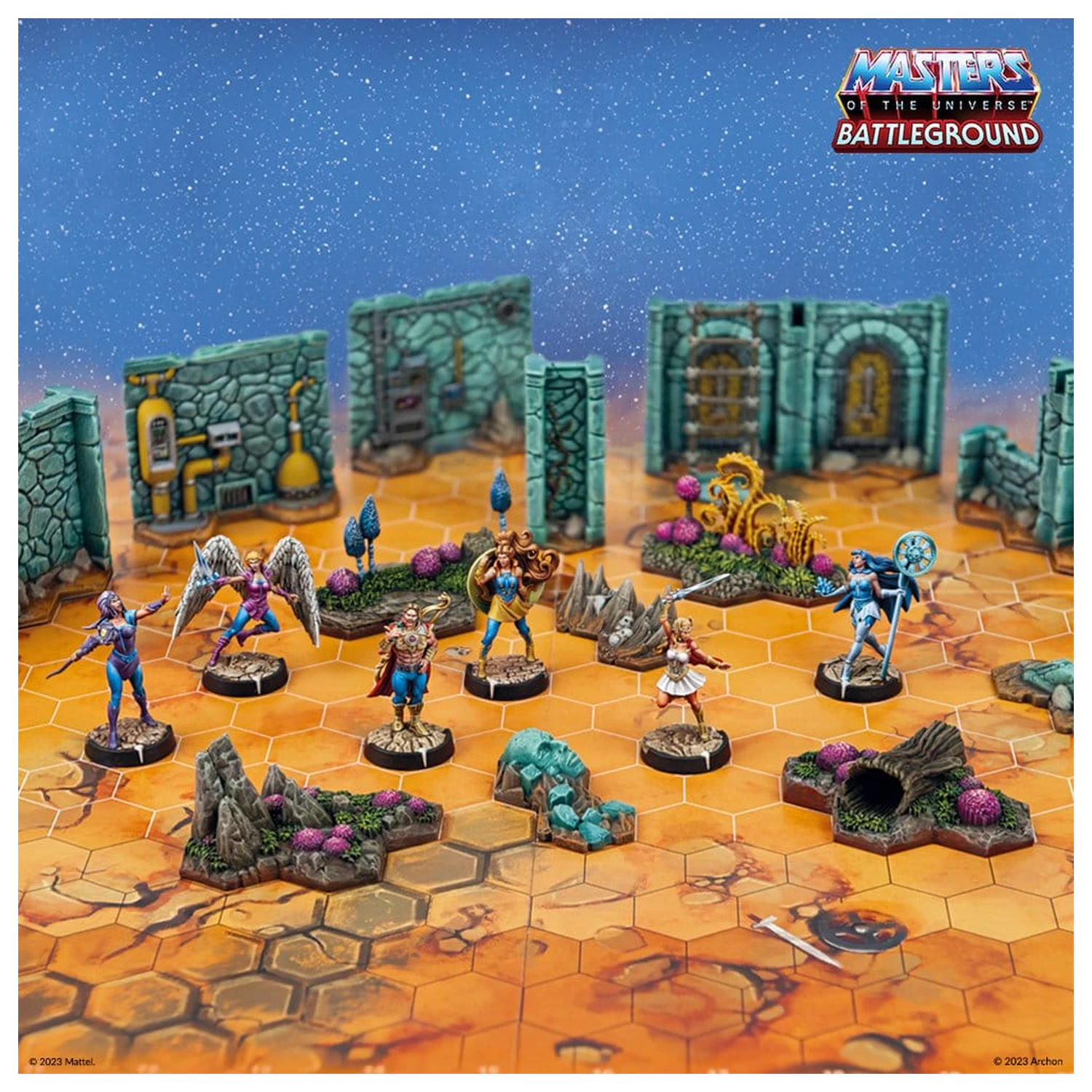 Masters of the Universe: Battleground Miniatures Game Wave 7: The Great Rebellion német nyelvű társasjáték kiegészítő  termékfotó