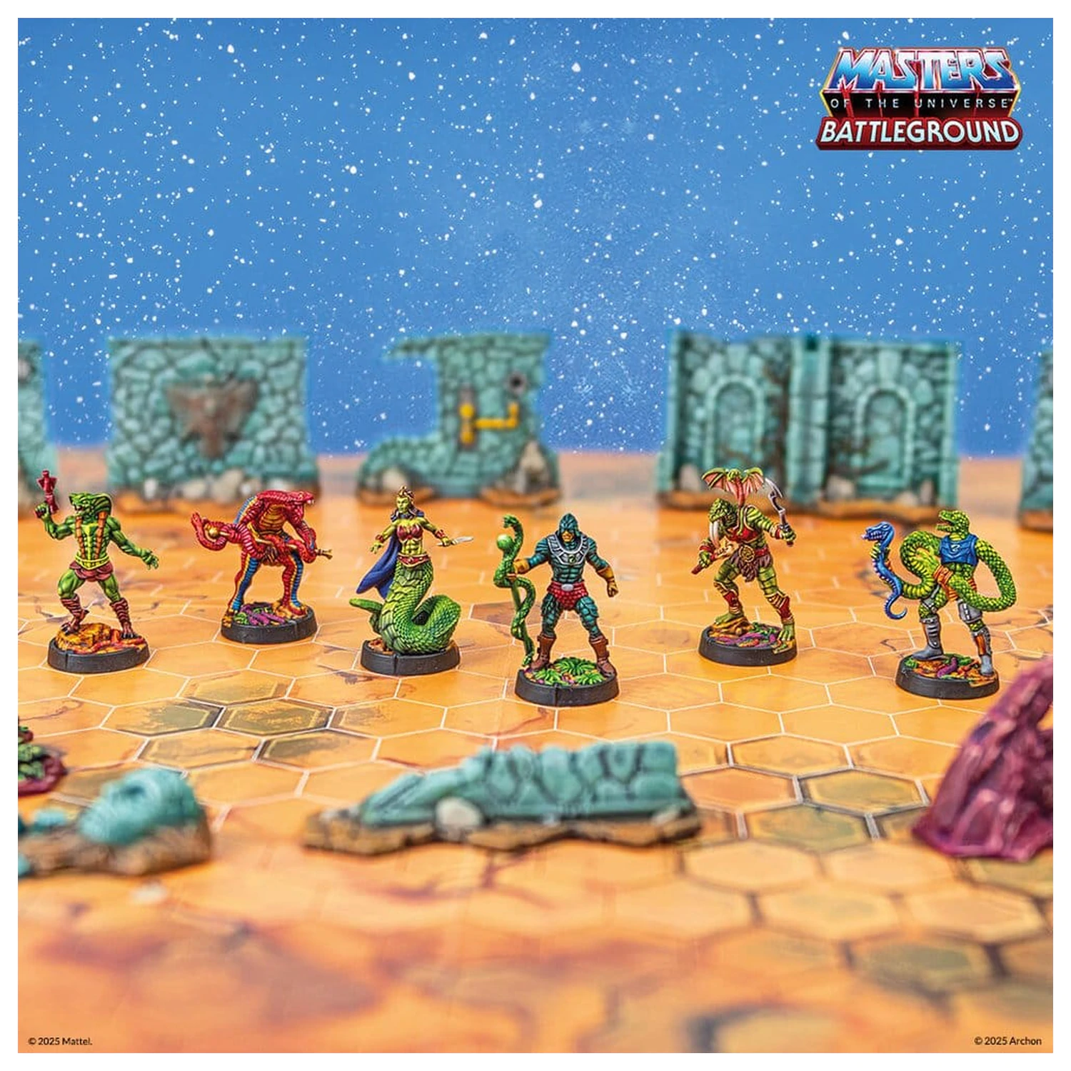 Masters of the Universe: Battleground Miniatures Game Wave 8: Snake Men Faction német nyelvű társasjáték kiegészítő  termékfotó