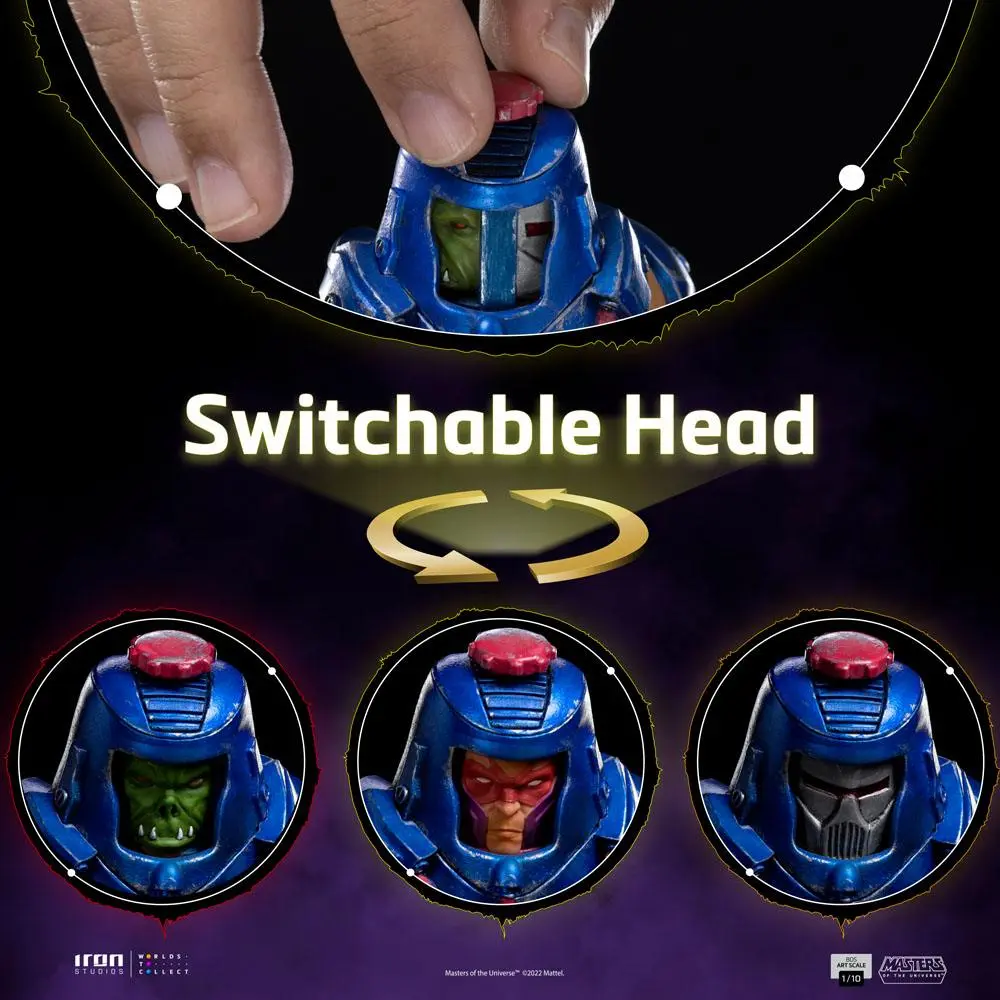 Masters of the Universe BDS Art Scale 1/10 Man-E-Faces szobor figura 25 cm termékfotó