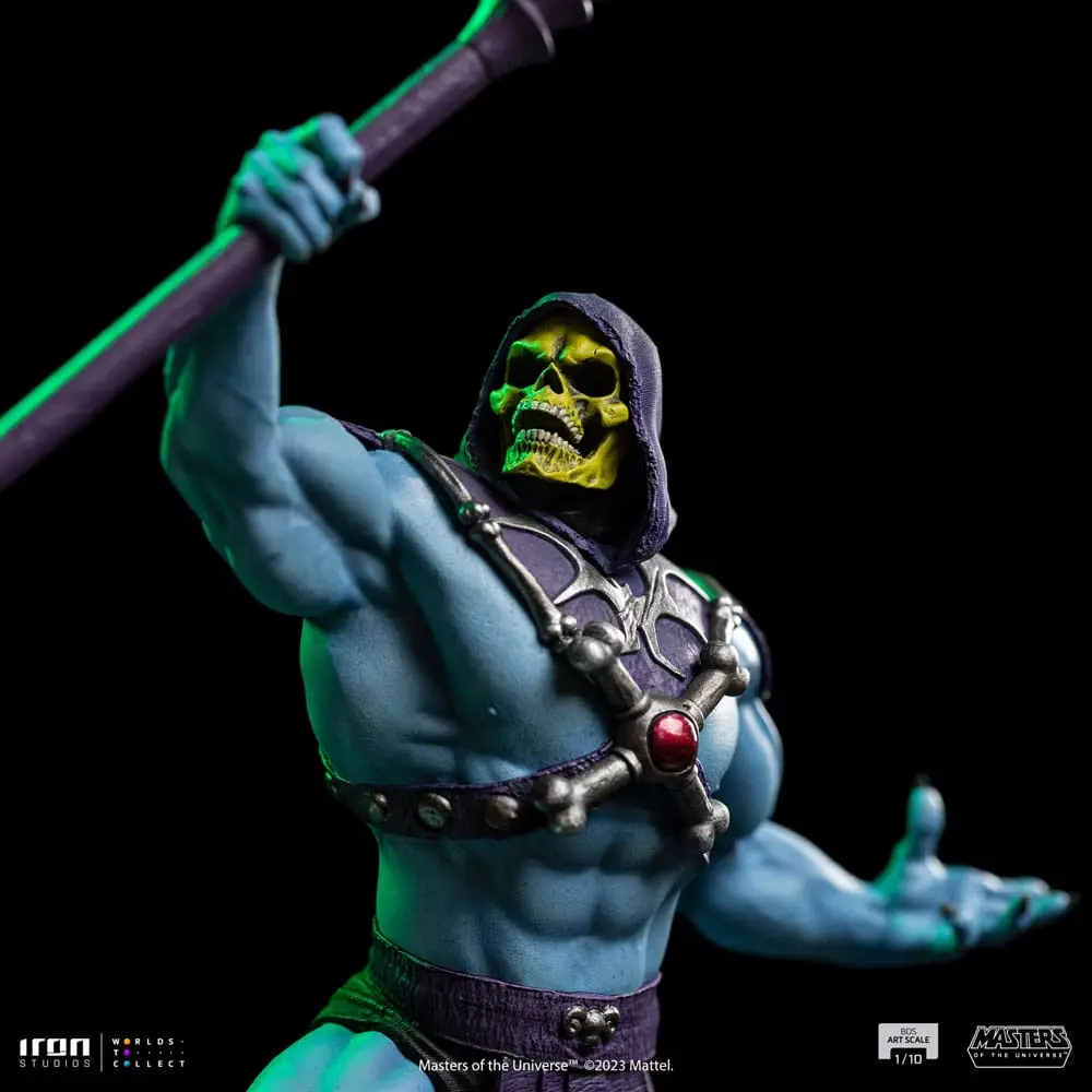 Masters of the Universe BDS Art Scale 1/10 Skeletor szobor figura 28 cm termékfotó