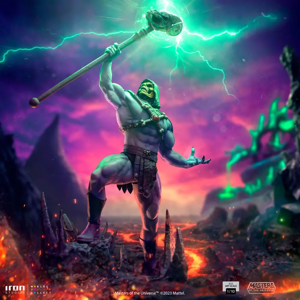 Masters of the Universe BDS Art Scale 1/10 Skeletor szobor figura 28 cm termékfotó