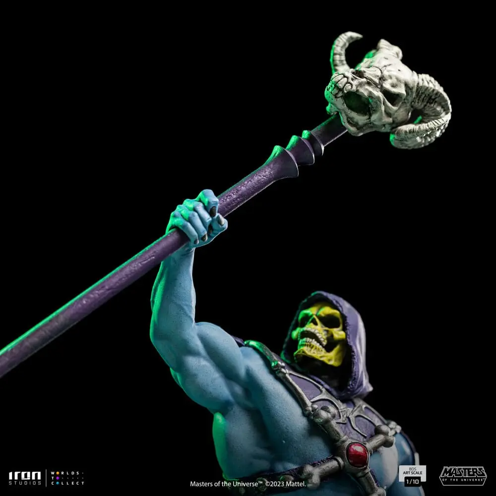Masters of the Universe BDS Art Scale 1/10 Skeletor szobor figura 28 cm termékfotó