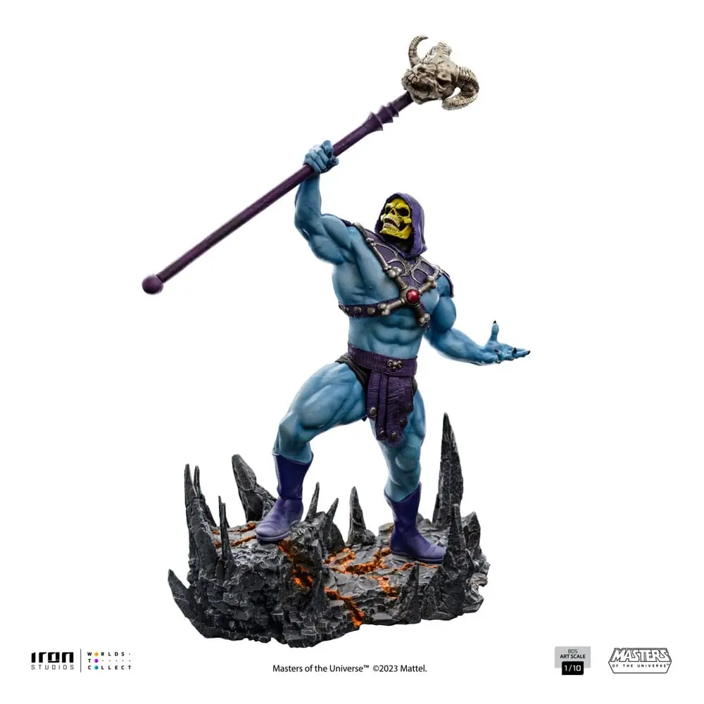 Masters of the Universe BDS Art Scale 1/10 Skeletor szobor figura 28 cm termékfotó