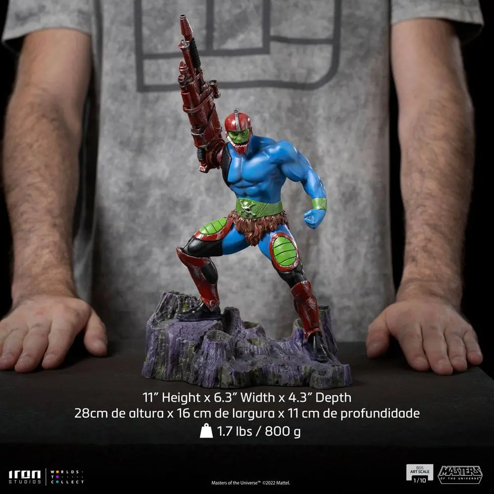 Masters of the Universe BDS Art Scale 1/10 Trap Jaw szobor figura 28 cm termékfotó