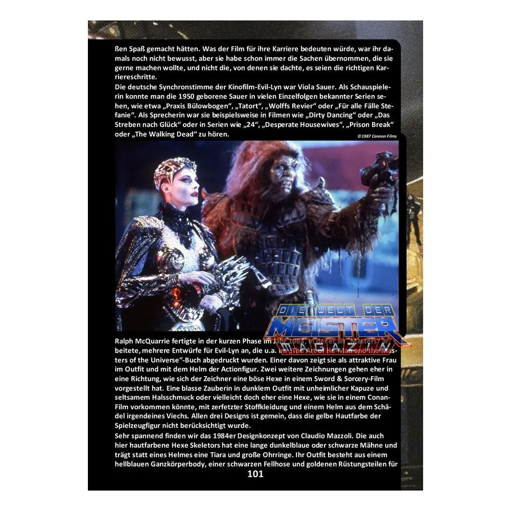 Masters of the Universe Book Die Welt der Meister Magazin: Der Realfilmband Német nyelvű termékfotó