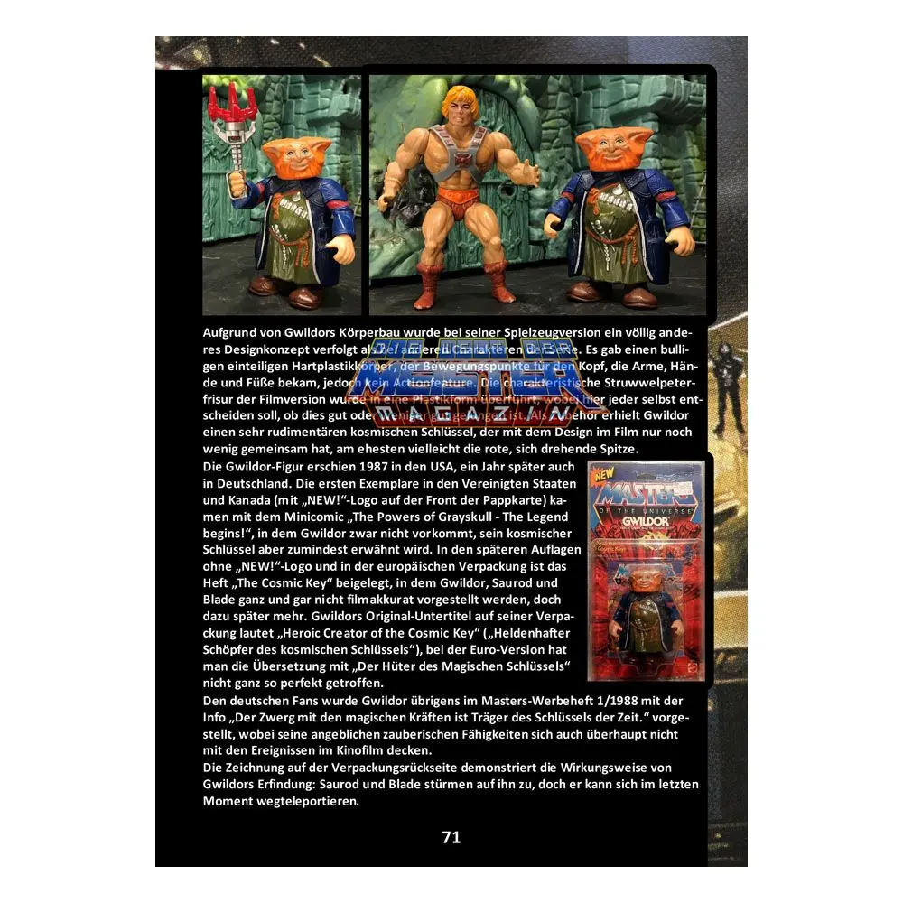 Masters of the Universe Book Die Welt der Meister Magazin: Der Realfilmband Német nyelvű termékfotó