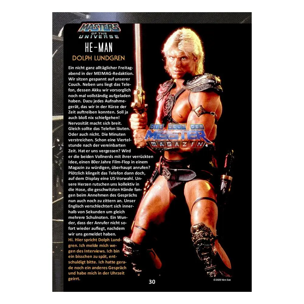 Masters of the Universe Book Die Welt der Meister Magazin: Der Realfilmband Német nyelvű termékfotó